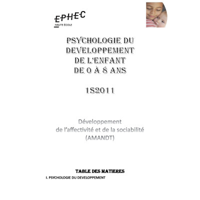 ps008 1S2011 Psychologie du...